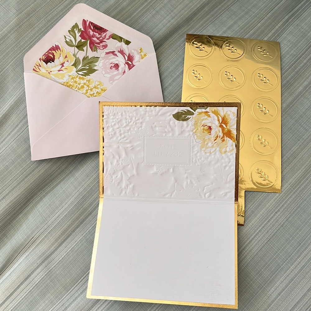 Beautiful  Laura Ashley "THANK YOU" Notecards, Envelopes & Seal Stickers - NIB - Picture 3 of 9